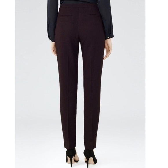 NWT Reiss Camila Textured Pleat Slim Trouser - Picture 3 of 12